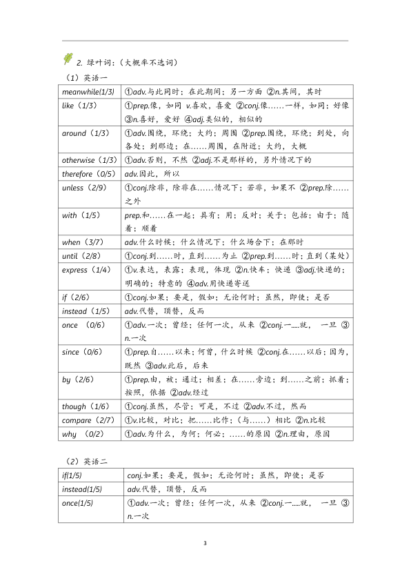 26考研王晶婷完型核心技巧+必选词