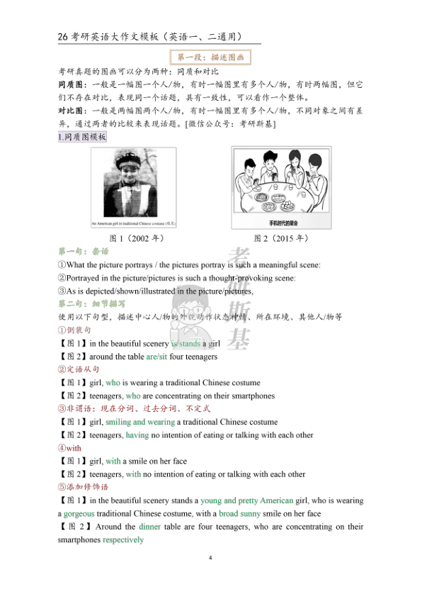 26考研英语大作文模板(斯基)