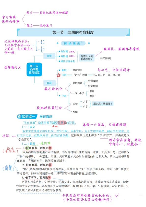 27考研教育学丹丹课堂笔记西周