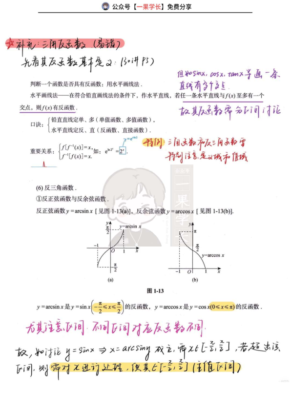 27考研数学30讲题型方法梳理3：三角函数（易错）