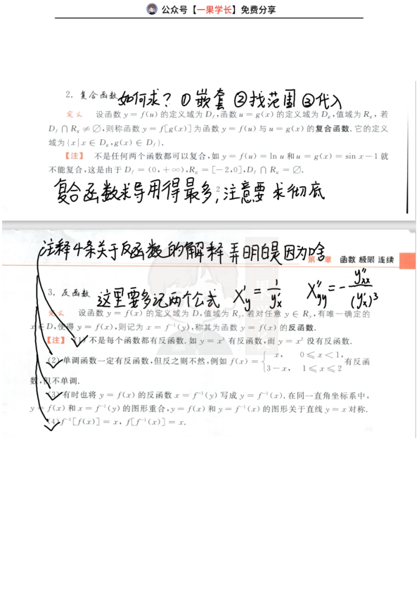 27考研武忠祥基础讲义第一节函数复盘笔记