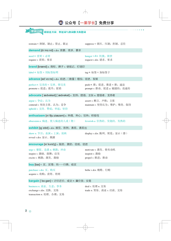 27考研单词之间：阅读近义词、形近词与熟词僻义真题词