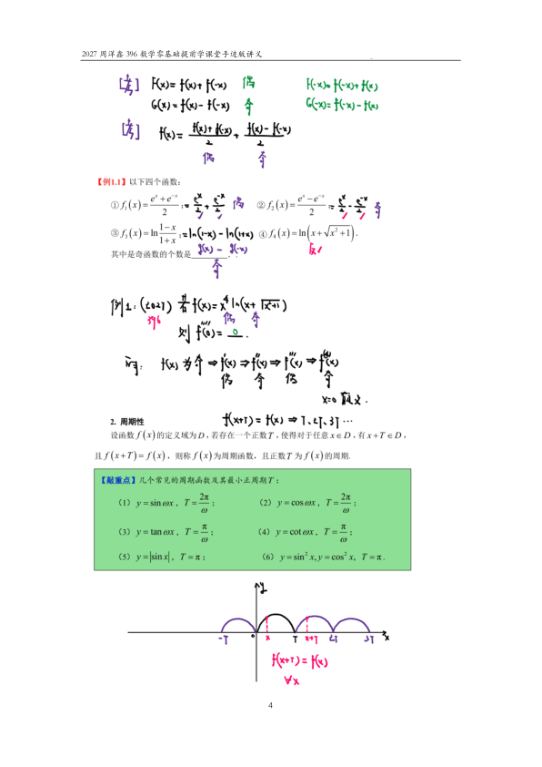 27考研周洋鑫396数学零基础提前学