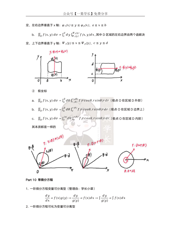 27考研小谭数学公式(多元函数微分积分)