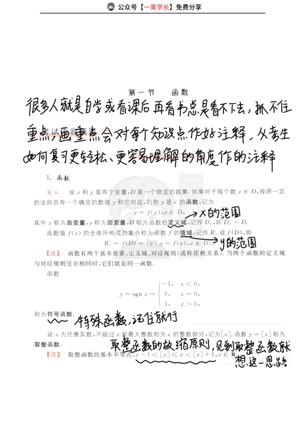 27考研武忠祥基础讲义第一节函数复盘笔记
