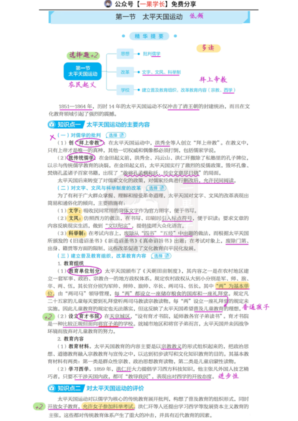 27考研丹丹中教史311 太平天国运动