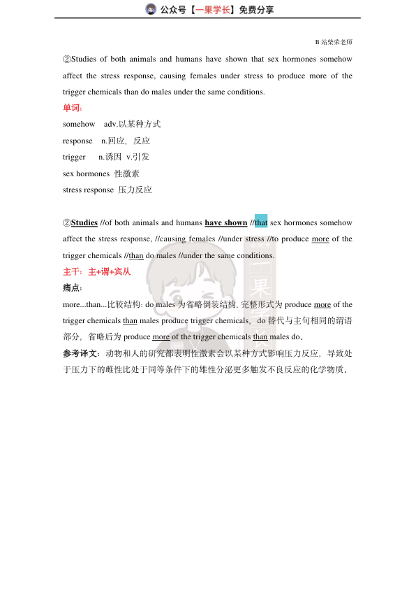 27考研柴荣阅读长难句解析2008