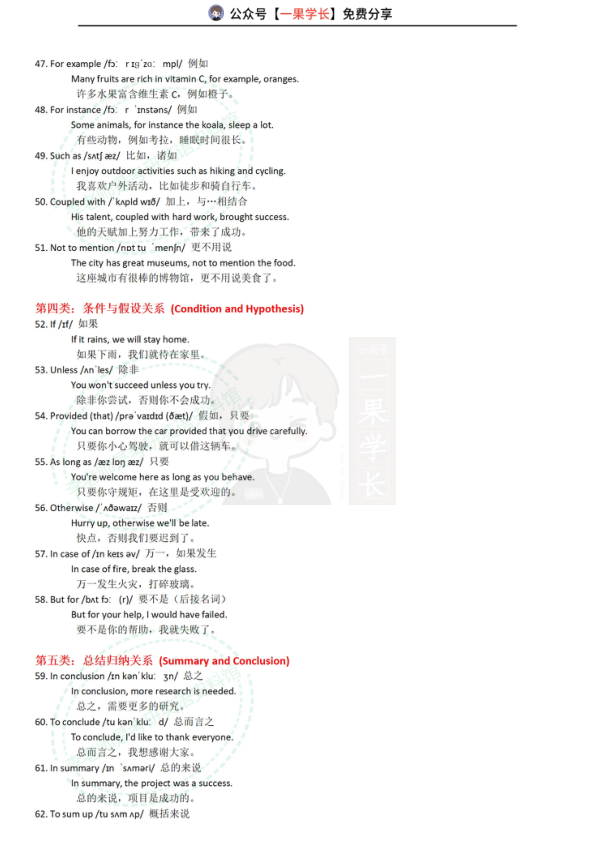 27考研74个必须掌握的逻辑词汇总