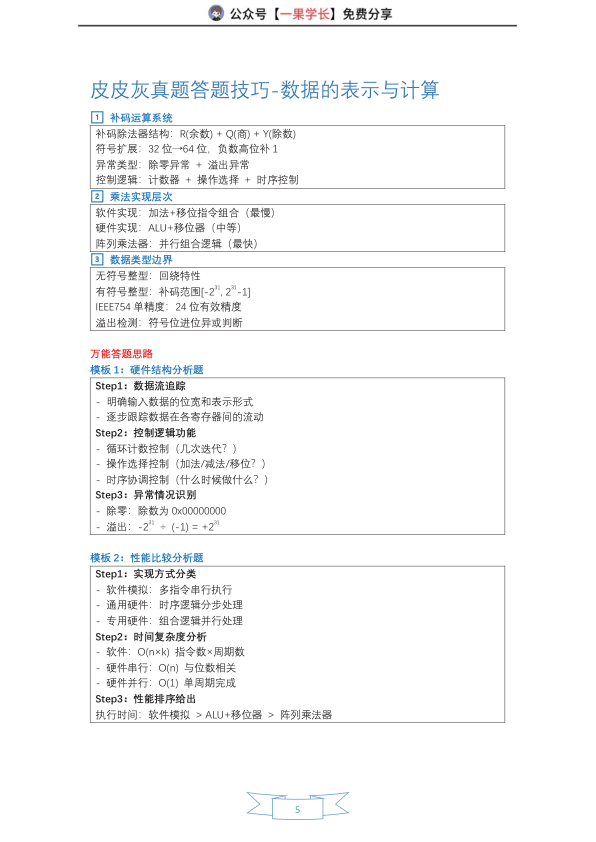 27考研408灰灰【应用题速通】计算机组成原理
