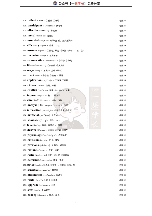 27考研高频500词