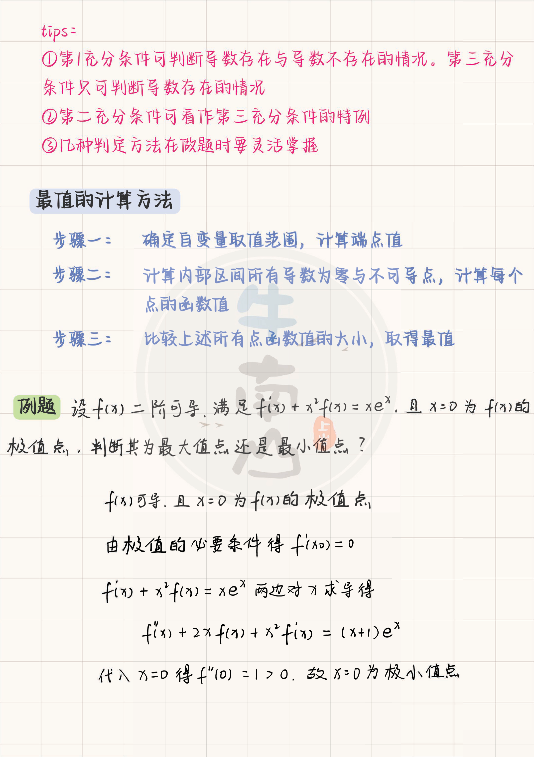 27考研南山一元函数与多元函数的极值、最值+