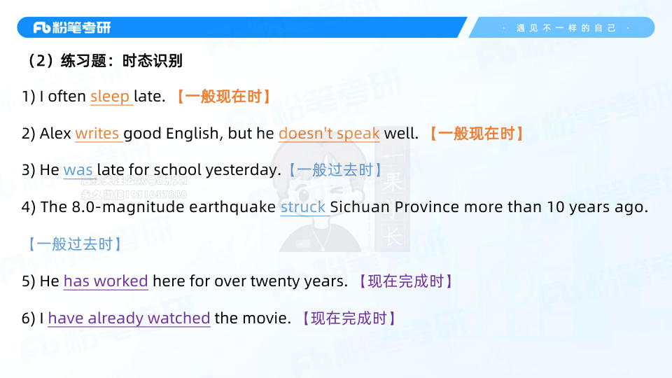 27考研粉笔基础语法8+时态1（一般现在时、一般现在进行时）