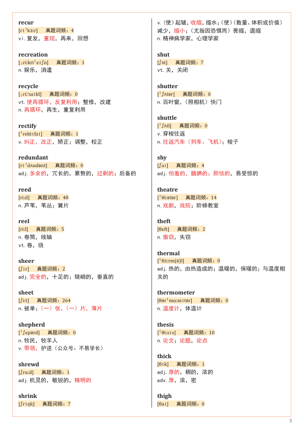27考研红宝书基础词（不易）