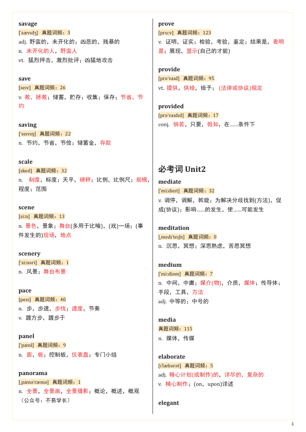 27考研红宝书必考词（不易）