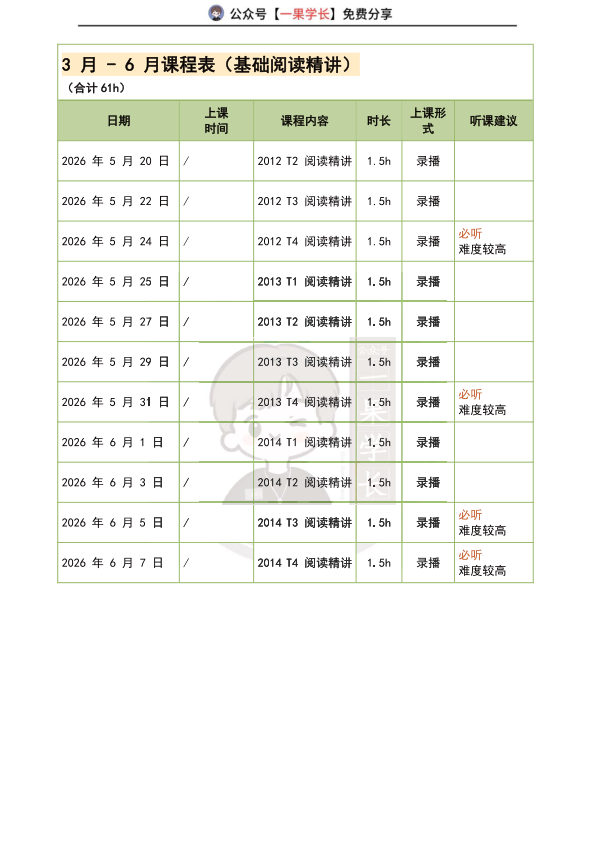 27考研南山柴荣课程安排(6月之前）