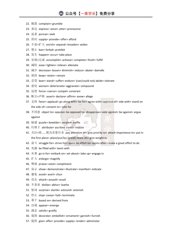 27四六级同义替换词库
