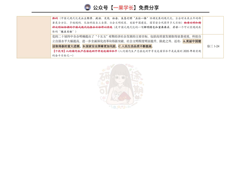 27考研政治大杂烩（研途可期）