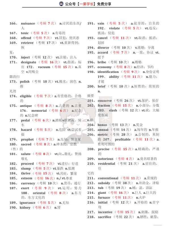 26四六级高频1000词