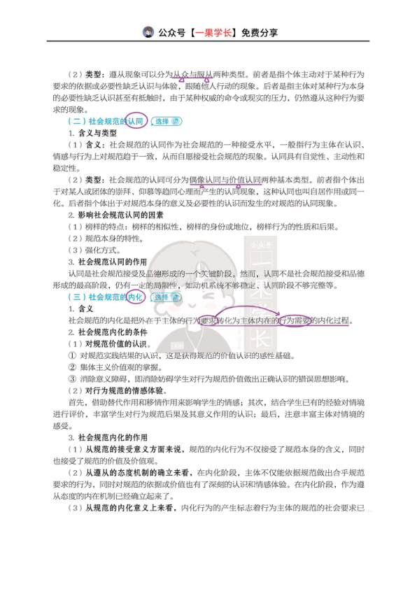 27考研丹丹教心311 社会规范学习