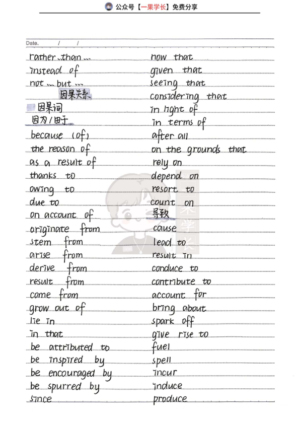 27考研柴荣考研阅读中的逻辑关系词
