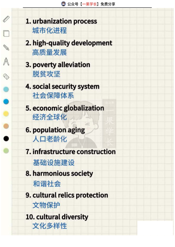 27考研英语翻译词组积累