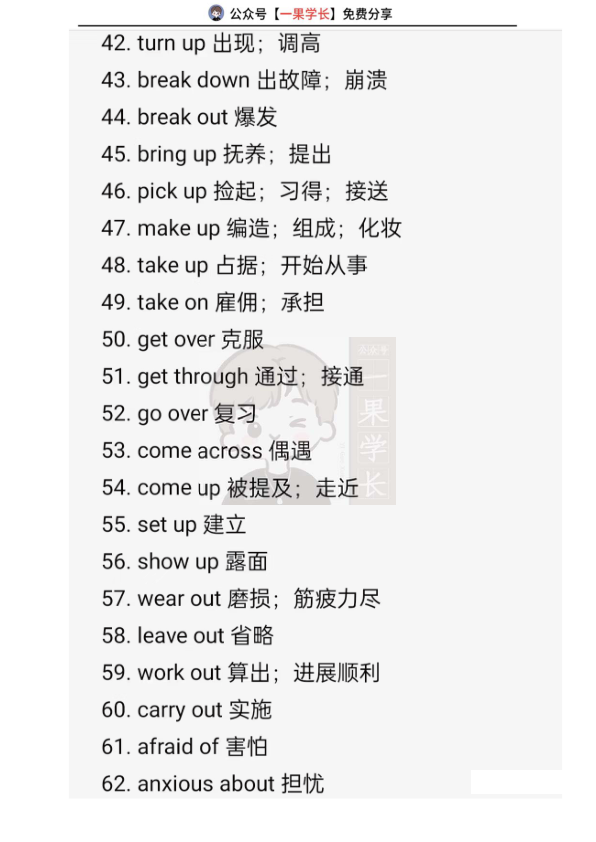 27考研完形填空常考固定词搭配