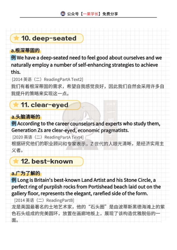 27考研英语真题合成词①