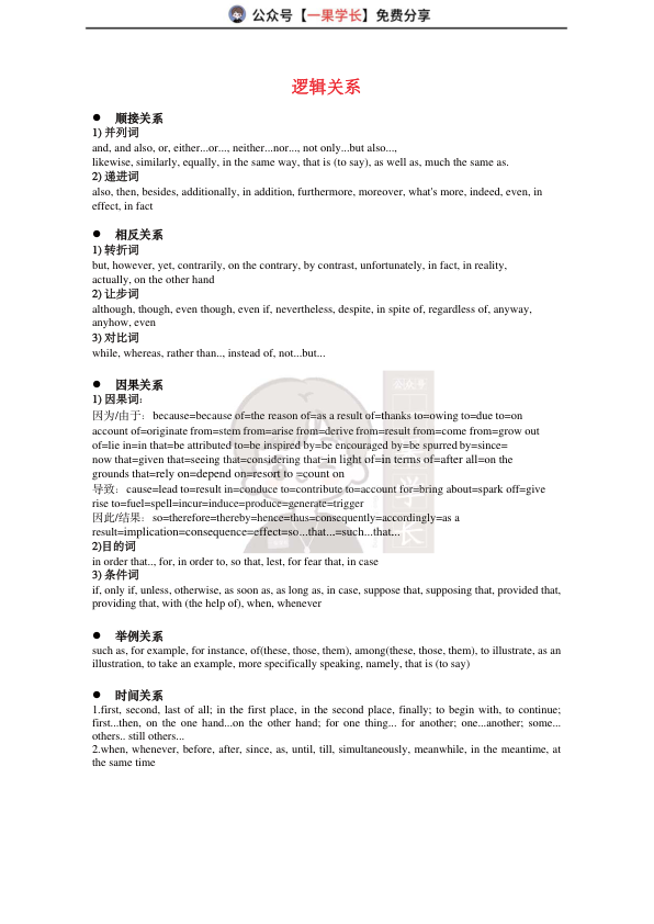 27考研英语同义替换+逻辑关系+熟词僻义