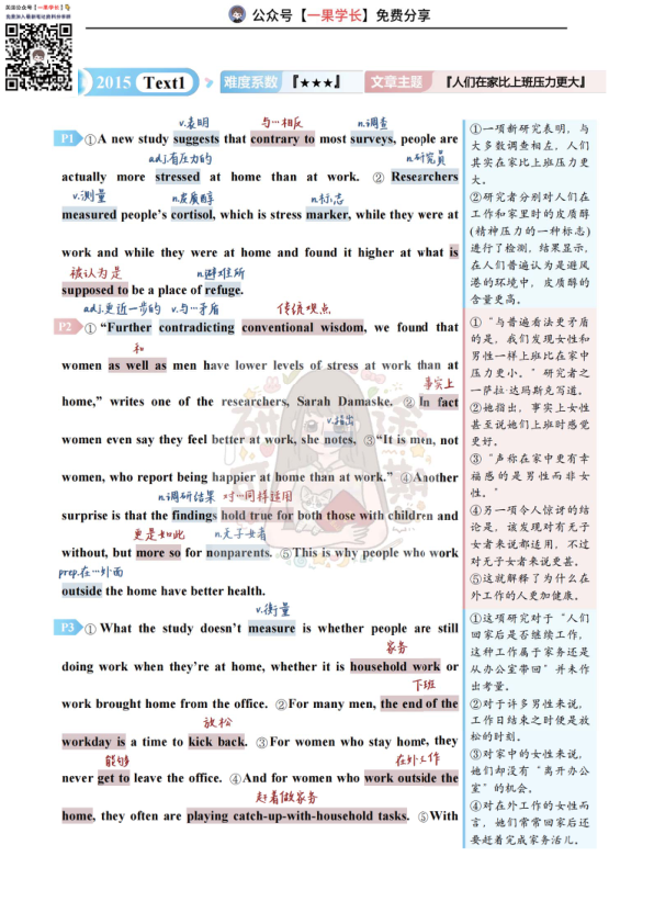 27考研研途可期2015年英语二Text1阅读中背单词