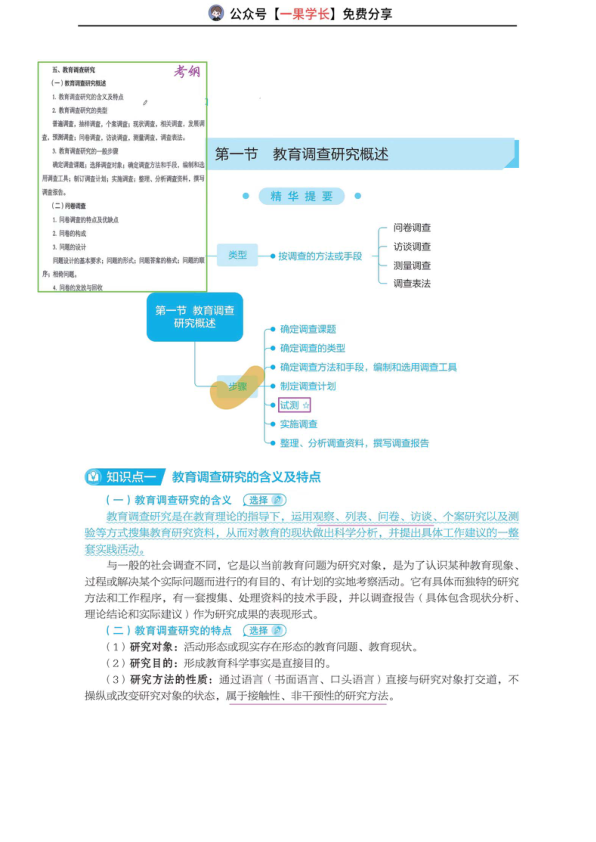 27考研丹丹311教研 教育调查研究概述