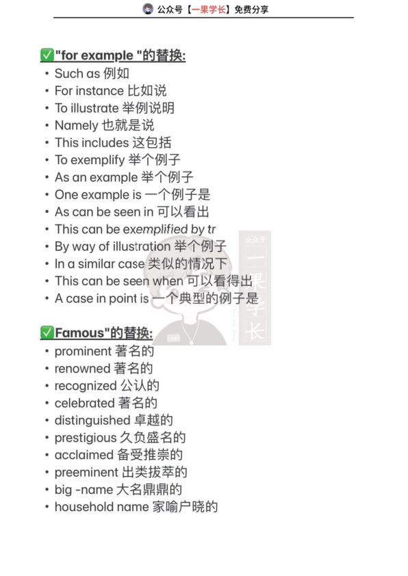27考研英语作文高频替换词