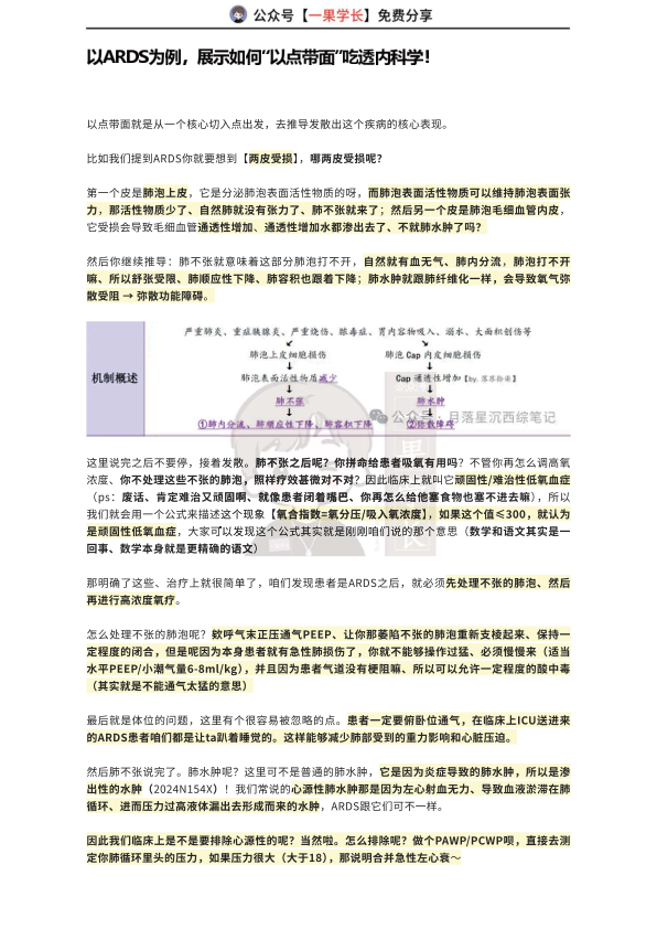 27考研西综ttsx月落“以点带面”吃透内科学