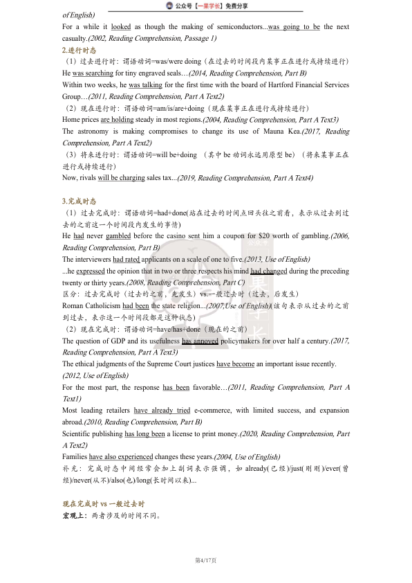 27考研田静语法英一 Part1 简单句（考研君）