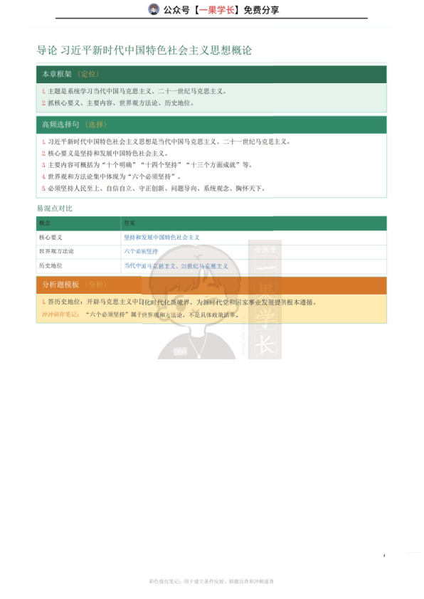 27考研XT强化班习思想笔记（CC)