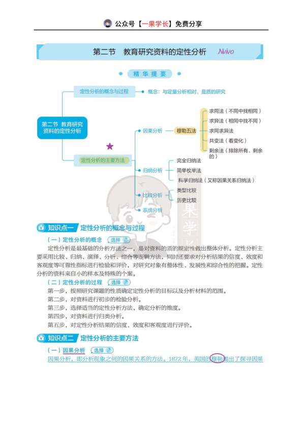 27考研丹丹311教研 教育研究资料的定性分析