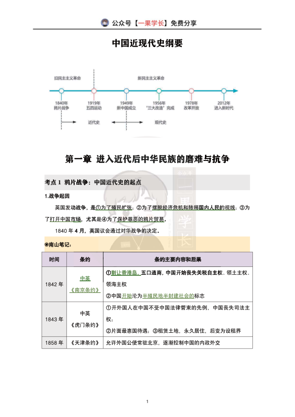 27考研韩雪精讲精练笔记:史纲第一章(南山)