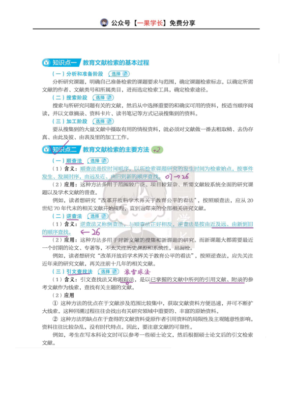 27考研丹丹311教研 教育文献检索的方法及过程