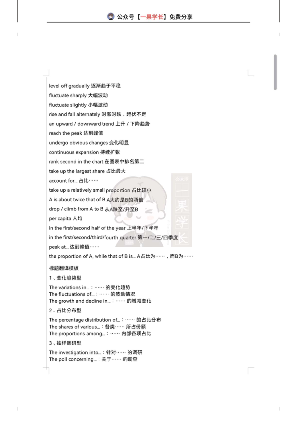 27考研英语大作文写作模版