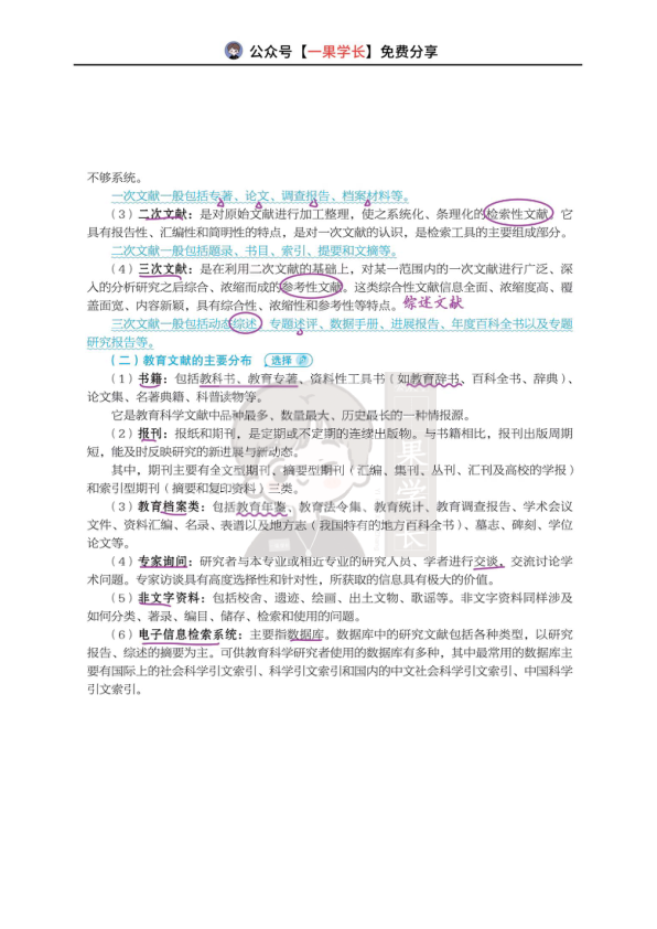 27考研丹丹311教研 教育文献检索概述