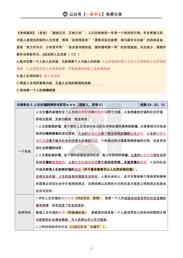 27考研腿姐强化班笔记：思修（第一章）