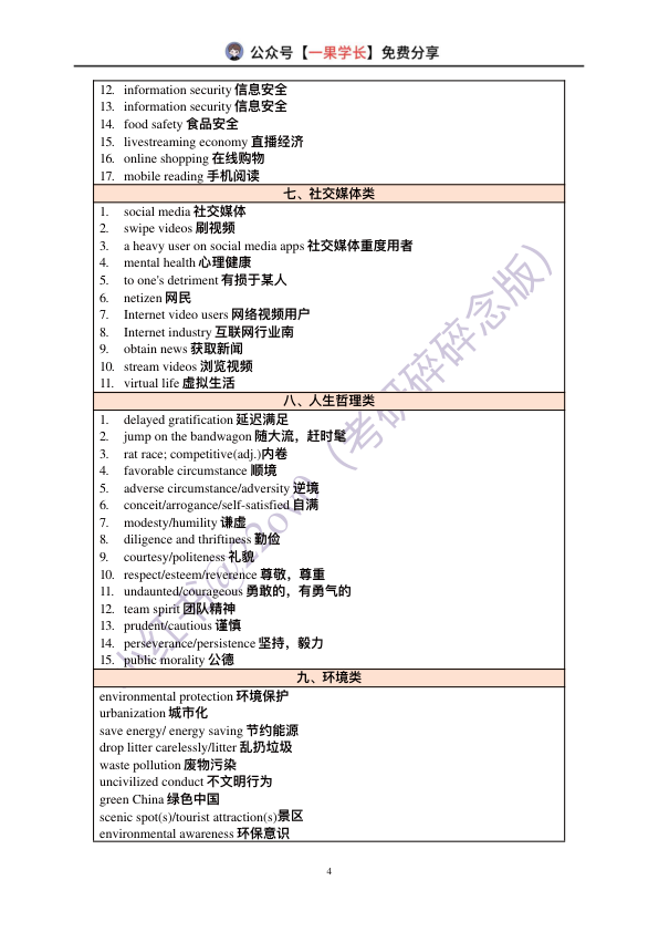 27考研王晶婷作文主题词