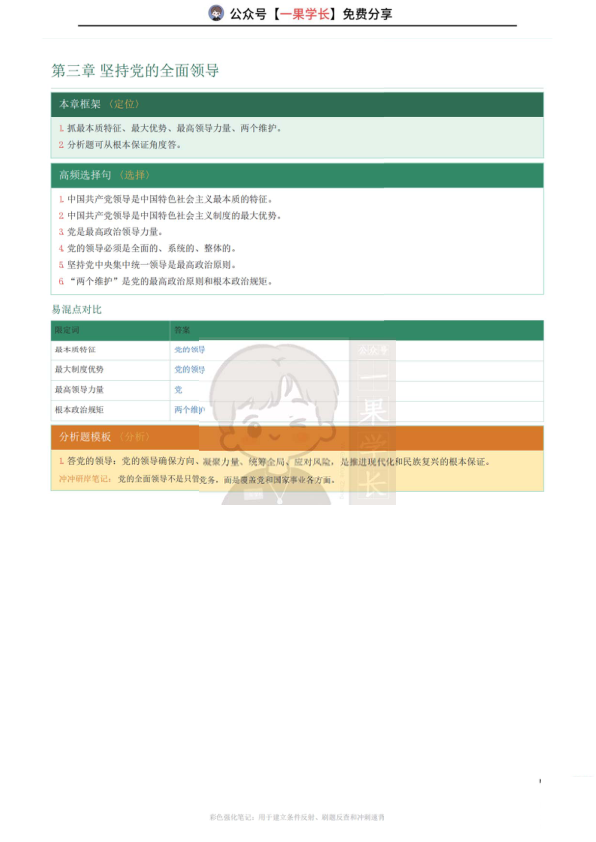 27考研XT强化班习思想笔记（CC)
