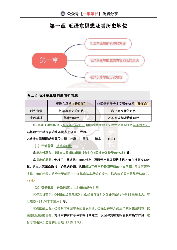 27考研韩雪精讲精练笔记：毛中特第一章（南山）