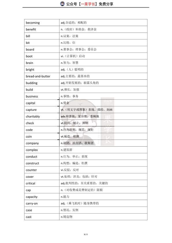 27考研英一真题常见熟词僻义