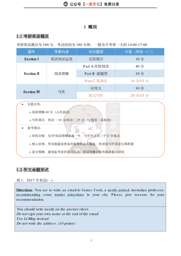 27考研石雷鹏小作文笔记:英语一(小谭)