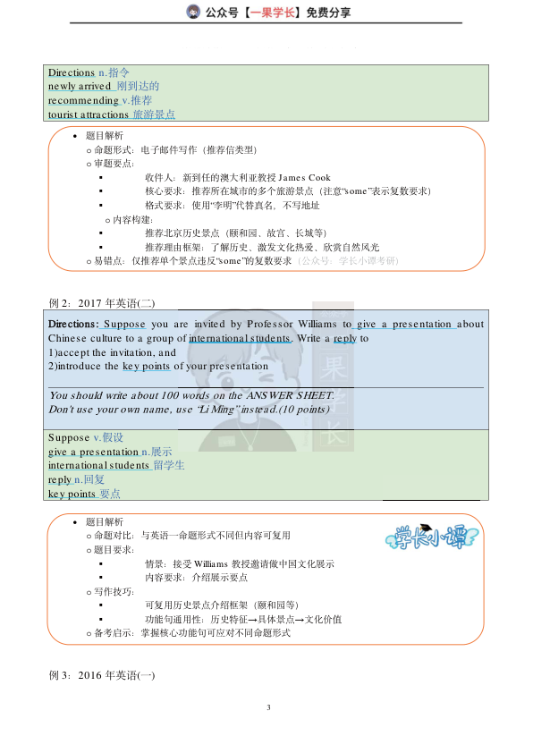 27考研石雷鹏小作文笔记:英语一(小谭)