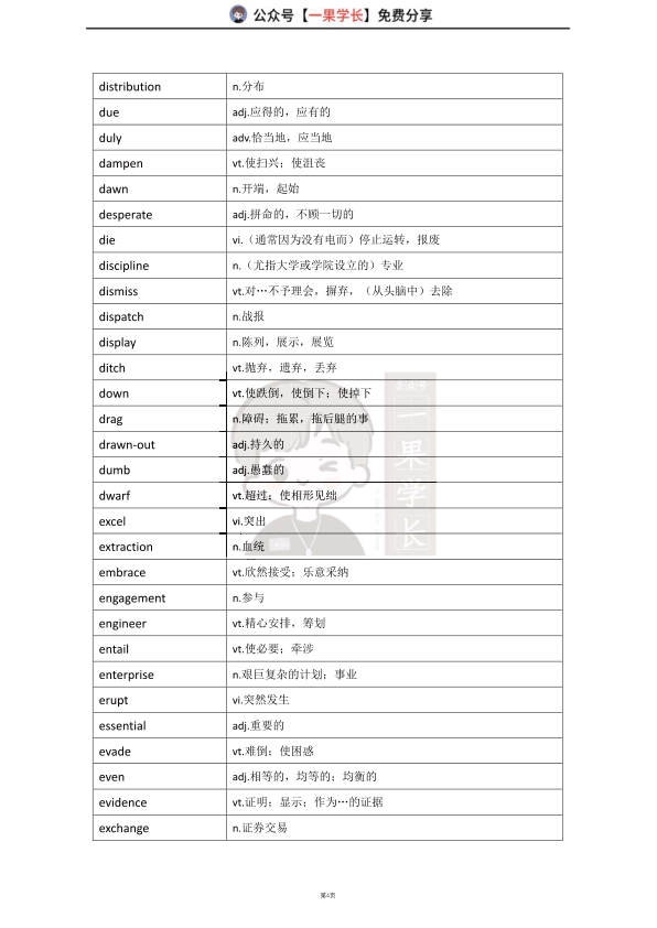 27考研英一真题常见熟词僻义