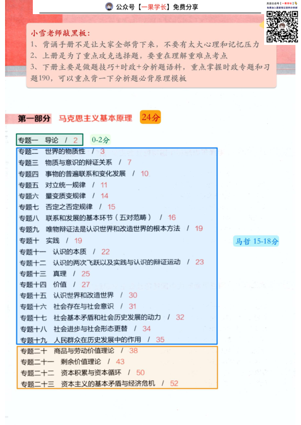 27考研韩雪老师背诵手册带背笔记Day1（批注版）