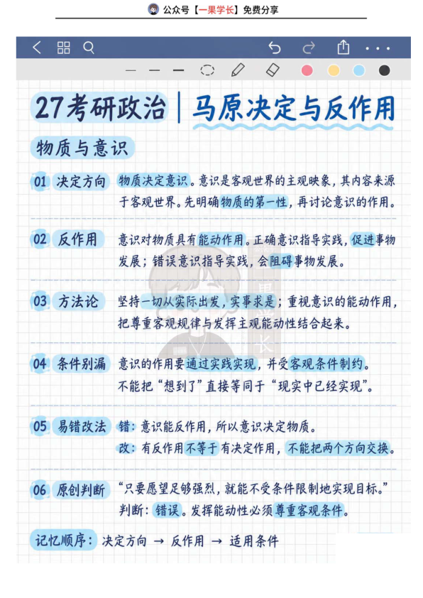 27考研马原决定与反作用