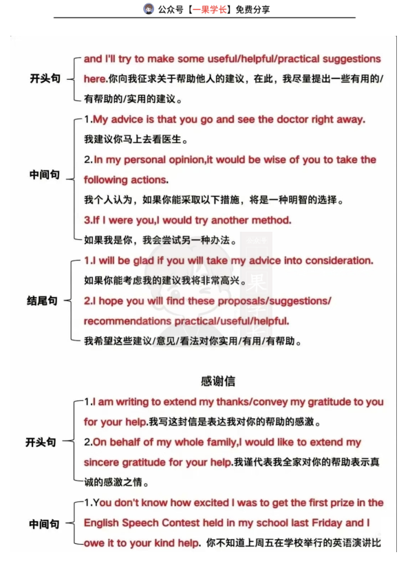 27考研英语作文万能句
